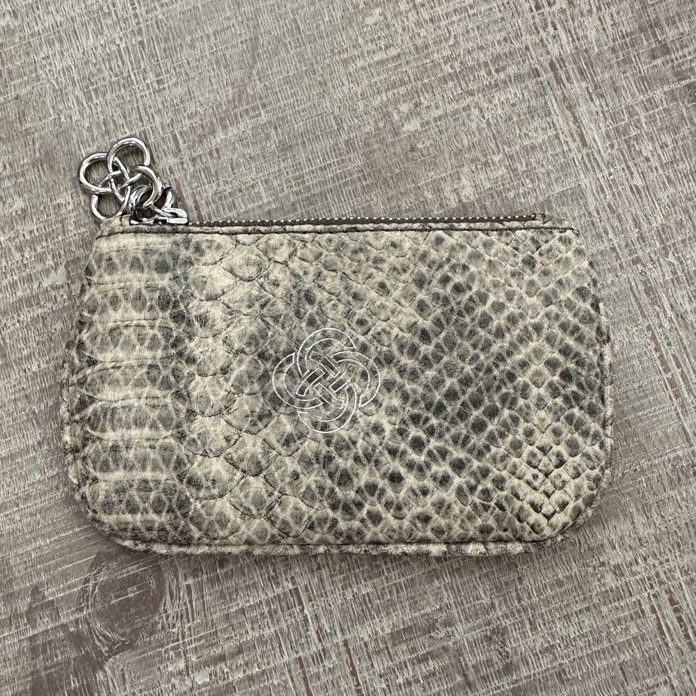 Stella & Dot soho key pouch lambskin new in box